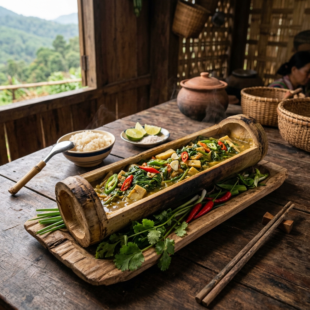 Canh Thụt S'tiêng Bù Đăng: Món Ăn Độc Bản Từ Ống Lồ Ô Đại Ngàn